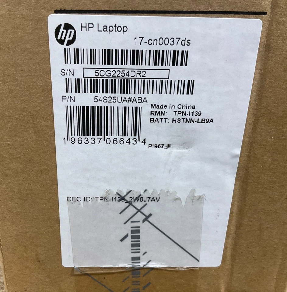 Portátil HP 17-cn0037ds P-7505 8 GB 512 GB BT5 WiFi6 17,3T W11H 54S25UA#ABA ✅ Foto 1 de 4