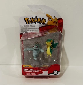 Neu • Jazwares Pokémon: Battle Action Figure Pack Machop & Snivy Retired - Bild 1 von 5