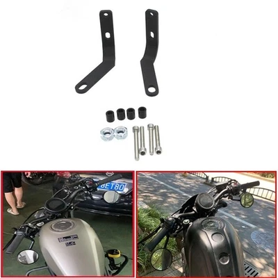 Soporte de espejo retrovisor lateral manillar para Honda Rebel 500 300 250 2017-2023 Foto 1 de 4