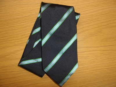 Gravata listrada de seda 100% pura Church's London ~NOVA~ feita na Inglaterra - Imagem 1 de 2