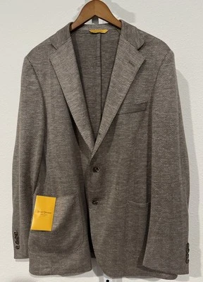 Blazer 44 R Hickey Freeman x LORO PIANA Tejido Sin Peso Lana/Seda/Lino NUEVO Foto 1 de 4