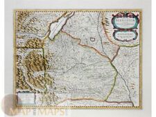 Nova Alemanniae sive Sueviae Old Map Janssonius Hondius 1638