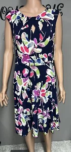 Neu Damenkleid Wisp marineblau knielang Größe 10 - Bild 1 von 2