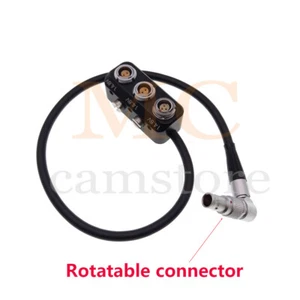 Adaptador hembra giratorio FSG 0B 2 pines macho a 2 x 0B 2 pines 1 x RS 3 pines, para ARRI - Imagen 1 de 3