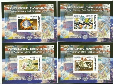 400x Georgia 2005 2006 50th Anniversary First Europa Stamps CEPT Block Series Cover