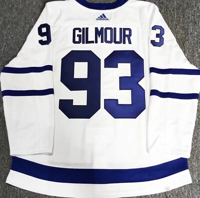 PRO-50-52-54 * DOUG GILMOUR TORONTO MAPLE LEAFS ROAD AUTHENTIC ADIDAS NHL JERSEY - Image 1 of 4