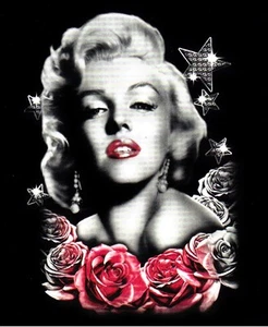 TEE SHIRT NOIR Haute Qualité. MARILYN MONROE   S  M  L  XL  XXL  XXXL + ENFANT   - Foto 1 di 1