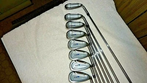 Tiger Shark Great White 8 Iron Set RH 3-9 + PW Steel Shafts Golf Pride Grips - Picture 1 of 12