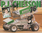 2000 P.J. Chesson signed Automotive Tires World Of Outlaws Sprint Car Hero Card