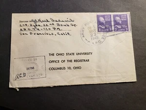 APO 74 CLARK FIELD, LUZON PHILIPPINES 1945 Censored Army Cover 22nd BOMB Gp 2 Sq - Picture 1 of 2