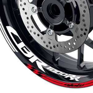 Red AA02 17 INCH RIM DECALS STICKER KIT For Honda CBR1000RR 17-22 21 20 19 18 - Picture 1 of 5