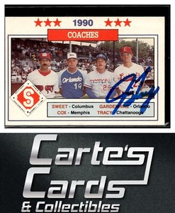 Jim Tracy 1990 Jennings Southern League All-Stars #49 TTM/IP Signed Autographed