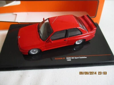 MINIATURE 1/43  BMW M3 SPORT EVOLUTION ROUGE YOUNGTIMER  IXO CLC 583 1990 - Photo 1/4