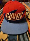 New York Giants Hat Mitchell Ness Mens Red Sharktooth Nfl Snap Back Football Cap
