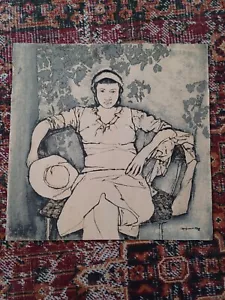 RENZO VESPIGNANI CHINA TECNICA MISTA DISEGNO SU CARTA TERESA MODELLA 1951 ROMA - Foto 1 di 8