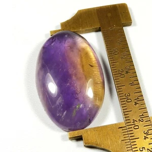 Yellow Purple Ametrine Gemstone Oval Shape Loose Natural Cabochon 86 Cts #6753 - Picture 1 of 7