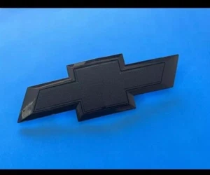 2019-2021 Chevrolet Silverado 1500 Bowtie Front Grille Emblem Badge All black - Picture 1 of 2