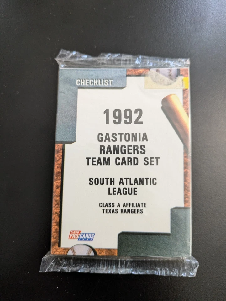 1992 Fleer/ProCards Gastonia Rangers Minor League Team Set - A Texas Rangers - Image 1 of 2