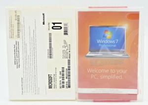 Microsoft Windows 7 Professional 64 SP1 Bit Full Version wit Product License Key - Picture 1 of 8