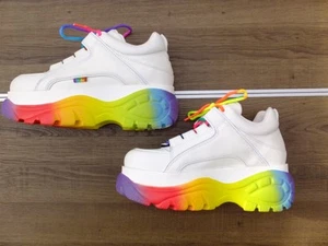Buffalo London Low top leather Pride shoes. Worn 3 or 4 times, but v. good cond. - Picture 1 of 11