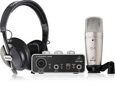 Behringer Recording / podcasting bundle set U-PHORIA STUDIO - Image 1 of 4