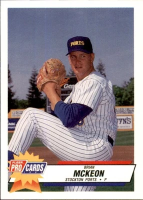1993 Stockton Ports Fleer/ProCards #743 Brian McKeon Blanchardville Wisconsin WI - Image 1 of 2