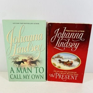 2 Lot Johanna Lindsey- A Man to Call My Own & The Present Small Paperback - Picture 1 of 12