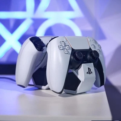 PowerA Twin Charging Station PS5 DualSense Dock Fast Charger with LED Indicator - Image 1 of 4