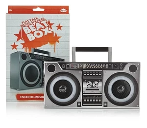 Paquete Plano Altavoz Música Beat Box Nuevo En Caja Retro Boombox Ghetto Blaster - Imagen 1 de 8