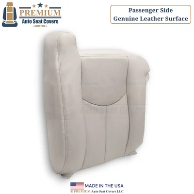 Cubierta de asiento neutral para pasajero de cuero genuino para Chevy Suburban 2003-2006 Foto 1 de 4