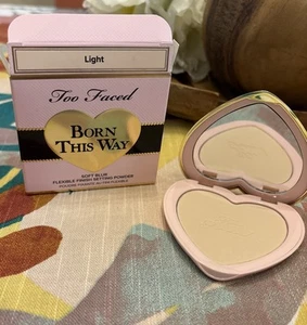 TOO FACED BORN THIS WAY SOFT BLUR FLEXIBLE FINISH SETTING POWDER LIGHT BNIB - Picture 1 of 8