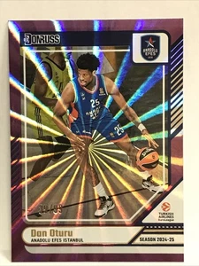2024-25 DONRUSS EUROLEAGUE  BASKETBALL Dan Oturu #84 PURPLE #39/99 - Picture 1 of 2