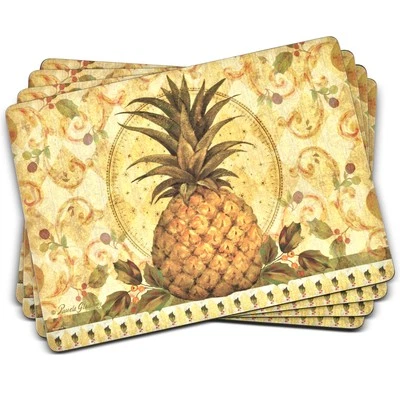 Placemats de abacaxi dourado Pimpernel - Conjunto de 4 - Imagem 1 de 4