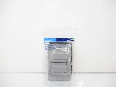Leviton 4976-GY Weatherproof Wallplate, 1-Gang, Sold By Unit - Image 1 of 4