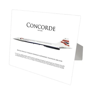 British Airways Concorde stampa alluminio bianco - Foto 1 di 4