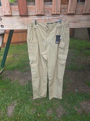 5.11 Men's TACLITE Pro Tactical Pants, Style 74273 Black Khaki Coyote 38x34 - Image 1 of 4