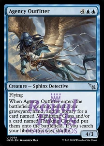 Agency Outfitter 4x FOIL MTG Murders at Karlov Manor MKM Uncommon MINT blue - Picture 1 of 1