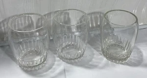 3 Vintage 7309 Bartlett Collins Glasses Clear 4"-8 Oz Water Tumbler USA Made - Picture 1 of 8