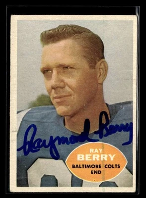 1960 Topps Ray Berry #4 Signed Auto Autograph ZZ4978 - Image 1 of 2
