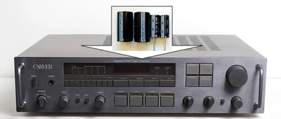 Power Supply Capacitors Repair and Upgrade CARVER 2000 Receiver - Image 1 of 4