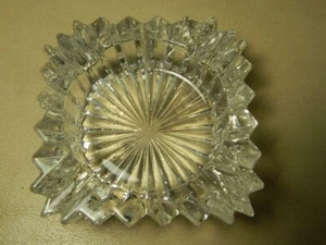 Vintage Heisy Ridgeleigh Square Ashtray 2.75"  1936-1940 - Picture 1 of 8