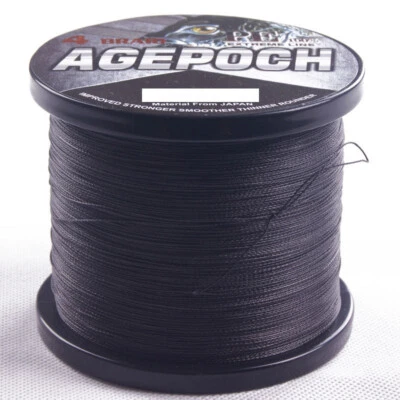 DORISEA Black 100M/300M/500M/1000M Dynema Agepoch Braided Fishing Line Kite 6lb-500lb