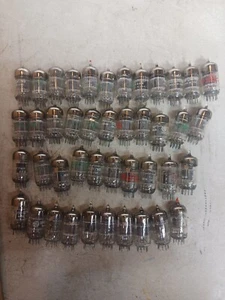 LOT OF 42 UNTESTED 12AT7WA & 12AT7WB RADIO TUBES #375-B4 - Picture 1 of 7