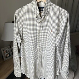 Camisa de manga larga Ralph Lauren amarilla/azul a cuadros con botones para hombre talla M - Imagen 1 de 11