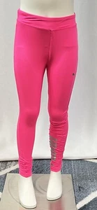 Puma Hot Pink Girls Leggings Elastic Waist Size 6X - Picture 1 of 6