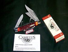 Camillus 884 Rough Cut Tobacco Stockman "Inscribed"  4" Cl. W/Packaging & Papers