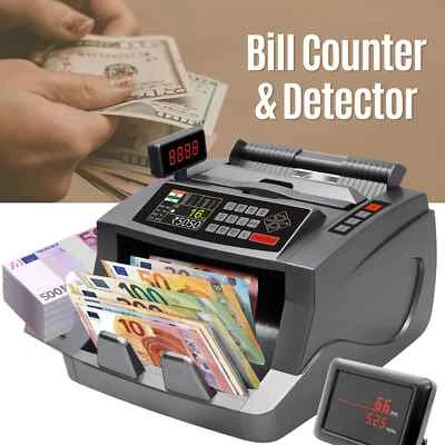 Geldzählmaschine Geldzähler Geldscheinzähler Banknotenzähler Geldprüfer UV MG - Bild 1 von 4