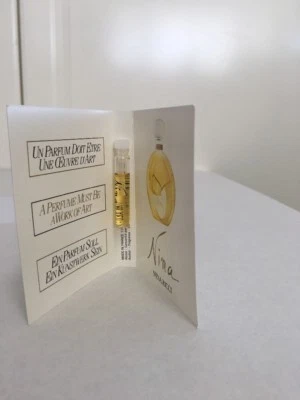 Vintage Nina Ricci Parfums Nina 0.04 oz 1.2 ml Splash Vial Fragrance Perfume - Image 1 of 3