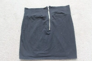 Lovely Stretch Skirt with Zip Black Size 6 - Picture 1 of 3