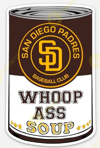San Diego Padres Soup MAGNET - California Baseball MLB Cover